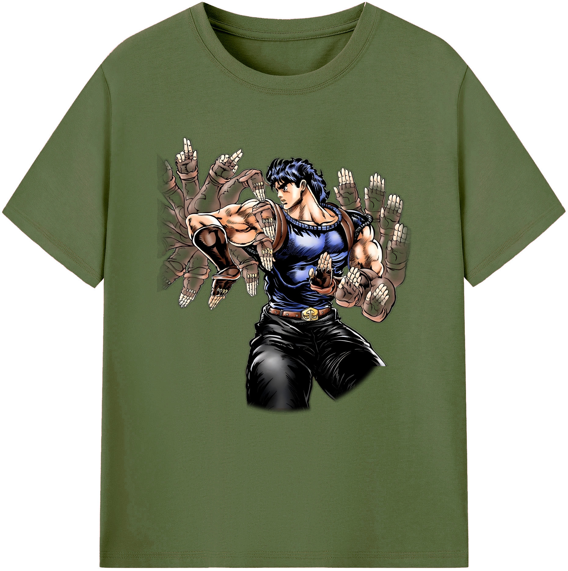 （画像用） ジョジョの奇妙な冒険 /ジョナサン?ジョースター JoJo's Bizarre Adventure Jonathan Joestar 綿100％半袖Tシャツ（フロントプリント）